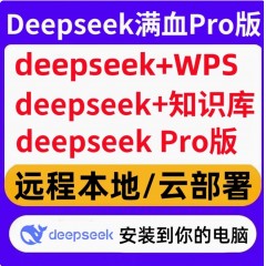 deepseek满血版本地云部署ai接入wps远程安装电脑Excel知识库word